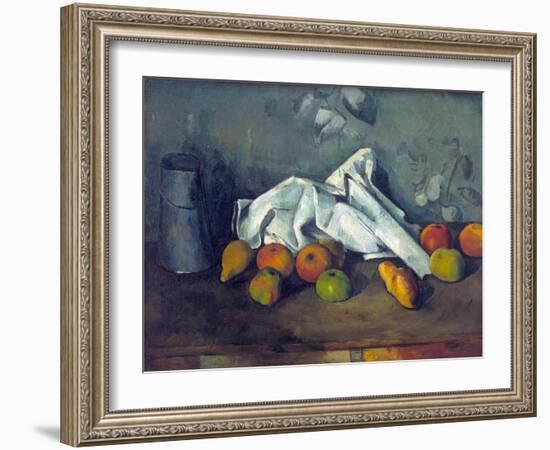 Boîte À Lait Et Pommes (Milk Can and Apples)-Paul Cézanne-Framed Giclee Print