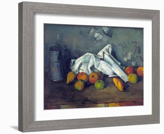 Boîte À Lait Et Pommes (Milk Can and Apples)-Paul Cézanne-Framed Giclee Print