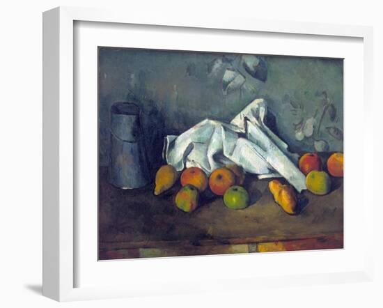 Boîte À Lait Et Pommes (Milk Can and Apples)-Paul Cézanne-Framed Giclee Print
