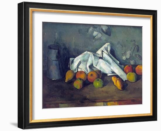 Boîte À Lait Et Pommes (Milk Can and Apples)-Paul Cézanne-Framed Giclee Print