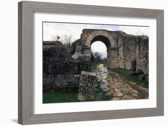 Bojano Gate, Ancient Roman City of Saepinum, Sepino, Molise, Italy-null-Framed Giclee Print