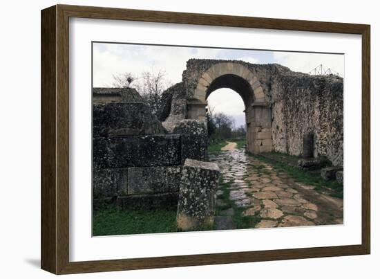 Bojano Gate, Ancient Roman City of Saepinum, Sepino, Molise, Italy-null-Framed Giclee Print