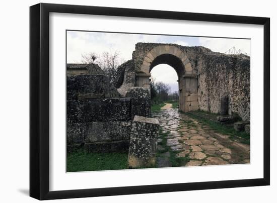 Bojano Gate, Ancient Roman City of Saepinum, Sepino, Molise, Italy-null-Framed Giclee Print