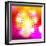 Bokeh Background with Pop-Art Dots-Selenka-Framed Art Print