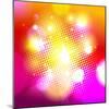 Bokeh Background with Pop-Art Dots-Selenka-Mounted Art Print