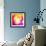 Bokeh Background with Pop-Art Dots-Selenka-Framed Art Print displayed on a wall