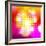 Bokeh Background with Pop-Art Dots-Selenka-Framed Art Print