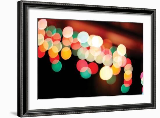 Bokeh I-Leesa White-Framed Photographic Print