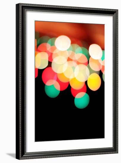 Bokeh III-Leesa White-Framed Photographic Print