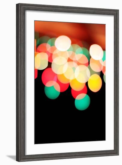 Bokeh III-Leesa White-Framed Photographic Print