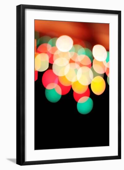 Bokeh III-Leesa White-Framed Photographic Print