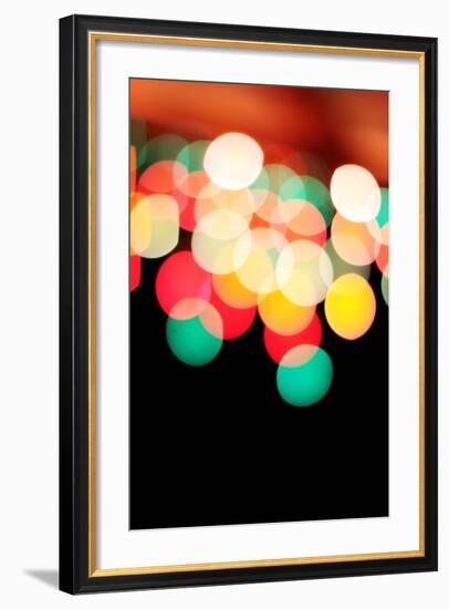 Bokeh III-Leesa White-Framed Photographic Print