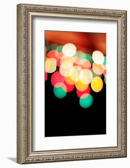 Bokeh III-Leesa White-Framed Photographic Print