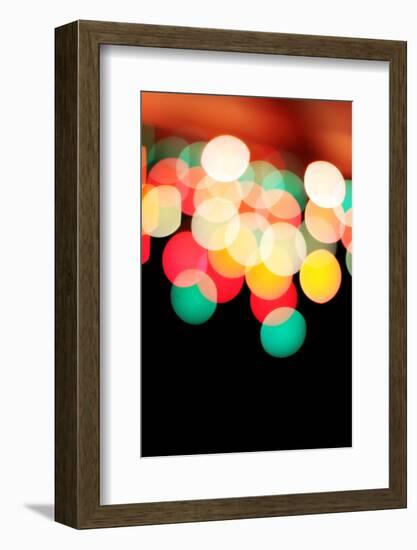 Bokeh III-Leesa White-Framed Photographic Print