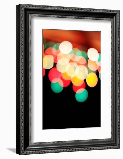 Bokeh III-Leesa White-Framed Photographic Print