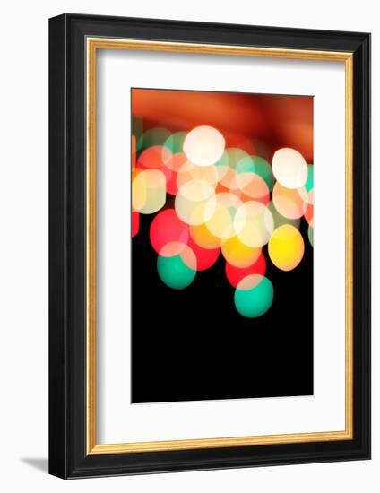 Bokeh III-Leesa White-Framed Photographic Print