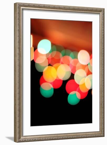 Bokeh IV-Leesa White-Framed Photographic Print