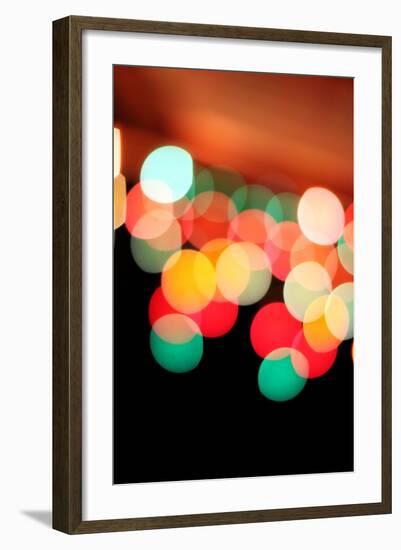 Bokeh IV-Leesa White-Framed Photographic Print