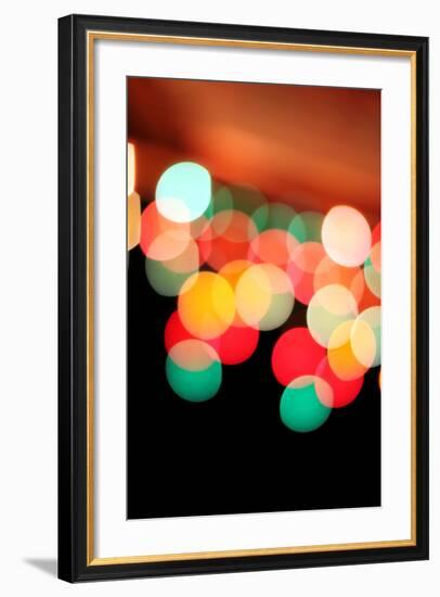 Bokeh IV-Leesa White-Framed Photographic Print