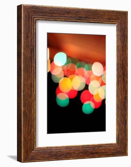 Bokeh IV-Leesa White-Framed Photographic Print