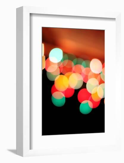 Bokeh IV-Leesa White-Framed Photographic Print