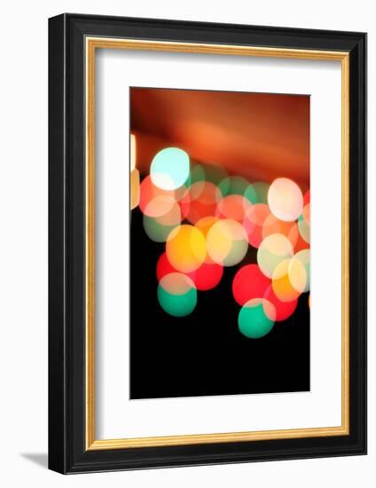 Bokeh IV-Leesa White-Framed Photographic Print