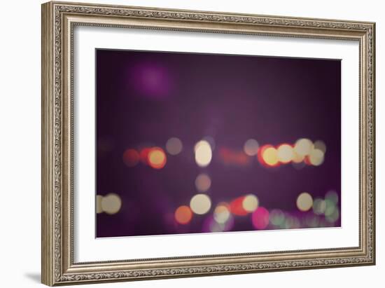 Bokeh Light Vintage Background-nu1983-Framed Art Print