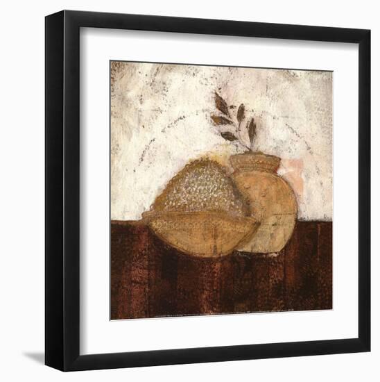 Bol de Riz et Feuillage-Lucie Granetier-Framed Art Print