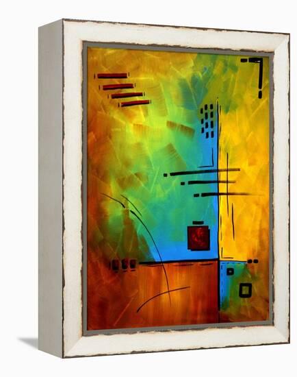 Bold Abstract Geometric-Megan Aroon Duncanson-Framed Stretched Canvas