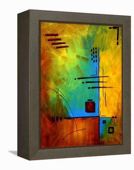 Bold Abstract Geometric-Megan Aroon Duncanson-Framed Stretched Canvas