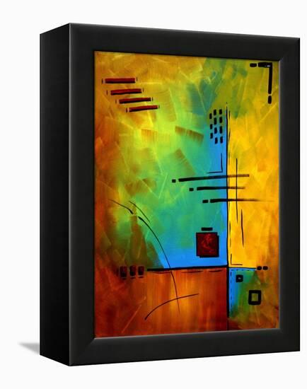 Bold Abstract Geometric-Megan Aroon Duncanson-Framed Stretched Canvas