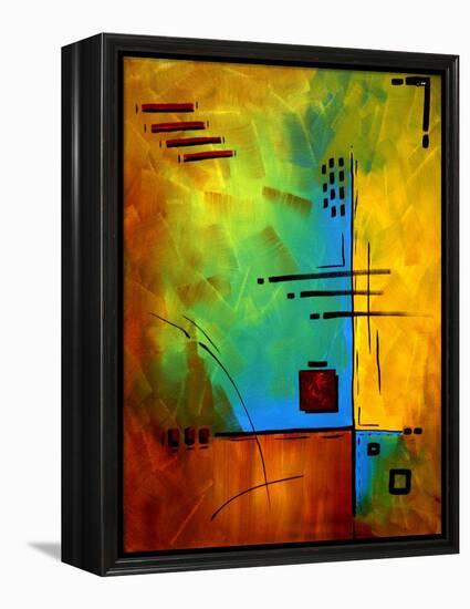 Bold Abstract Geometric-Megan Aroon Duncanson-Framed Stretched Canvas