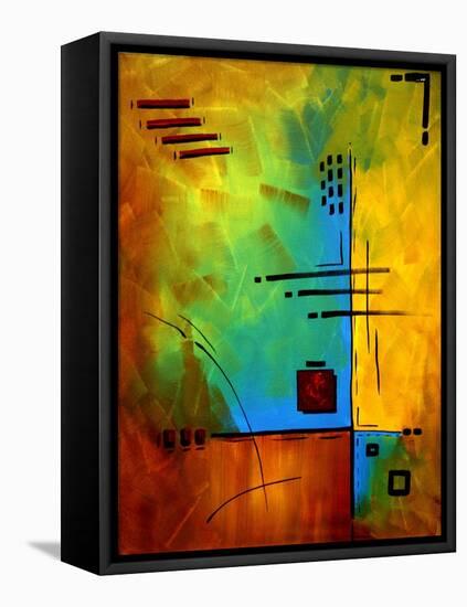 Bold Abstract Geometric-Megan Aroon Duncanson-Framed Stretched Canvas