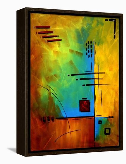 Bold Abstract Geometric-Megan Aroon Duncanson-Framed Stretched Canvas