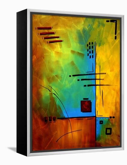 Bold Abstract Geometric-Megan Aroon Duncanson-Framed Stretched Canvas