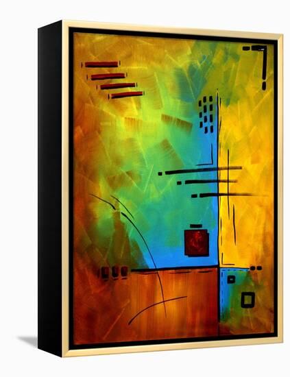 Bold Abstract Geometric-Megan Aroon Duncanson-Framed Stretched Canvas