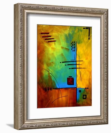 Bold Abstract Geometric-Megan Aroon Duncanson-Framed Art Print