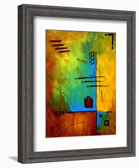 Bold Abstract Geometric-Megan Aroon Duncanson-Framed Art Print