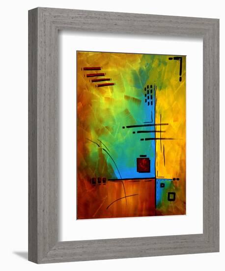 Bold Abstract Geometric-Megan Aroon Duncanson-Framed Art Print