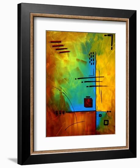 Bold Abstract Geometric-Megan Aroon Duncanson-Framed Art Print