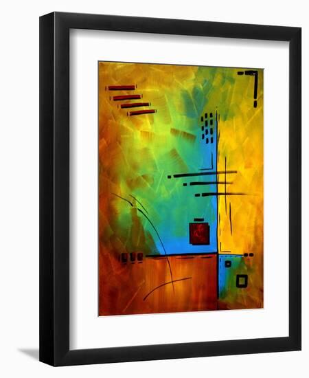 Bold Abstract Geometric-Megan Aroon Duncanson-Framed Art Print