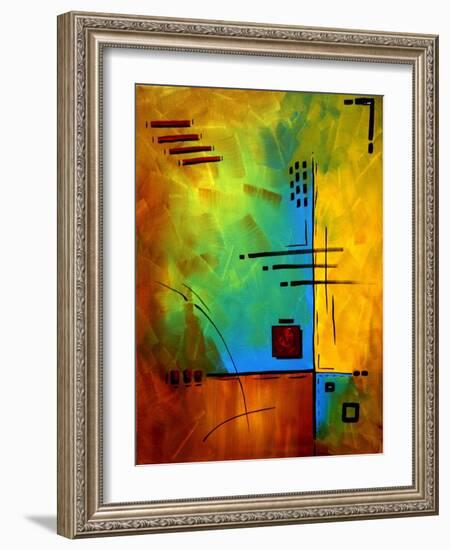 Bold Abstract Geometric-Megan Aroon Duncanson-Framed Art Print