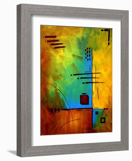 Bold Abstract Geometric-Megan Aroon Duncanson-Framed Art Print