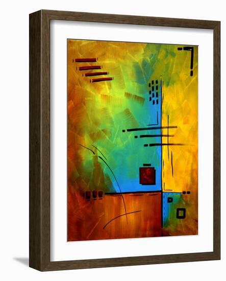 Bold Abstract Geometric-Megan Aroon Duncanson-Framed Art Print