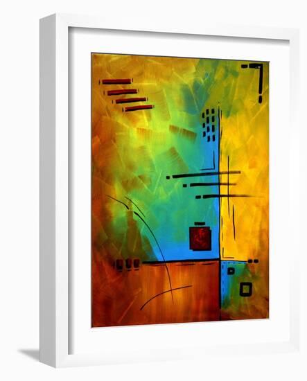 Bold Abstract Geometric-Megan Aroon Duncanson-Framed Art Print