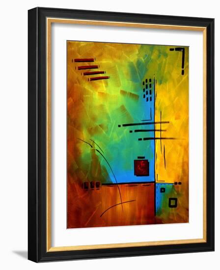 Bold Abstract Geometric-Megan Aroon Duncanson-Framed Art Print