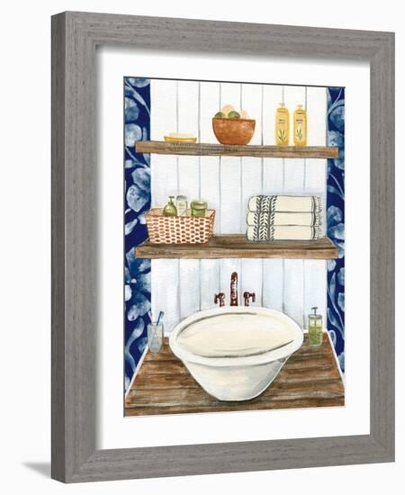 Bold Bathroom II-Yvette St. Amant-Framed Art Print