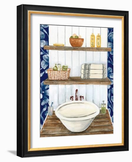 Bold Bathroom II-Yvette St. Amant-Framed Art Print