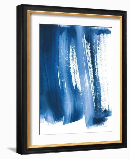 Bold Blue I Crop-Mercedes Lopez Charro-Framed Art Print