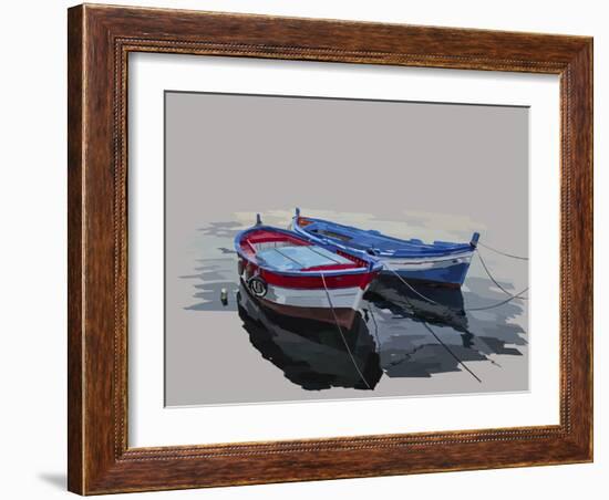 Bold Boats II-Emily Kalina-Framed Art Print